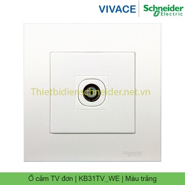 Ổ cắm TV đơn KB31TV_WE Vivace Schneider