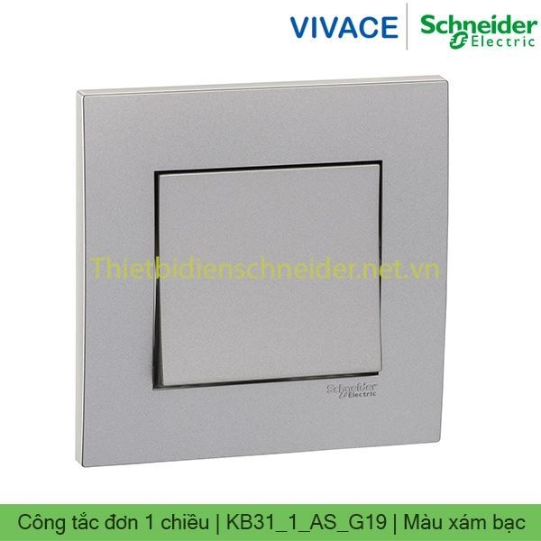 Công tắc đơn 1 chiều 16AX KB31_1_AS_G19 Vivace Schneider