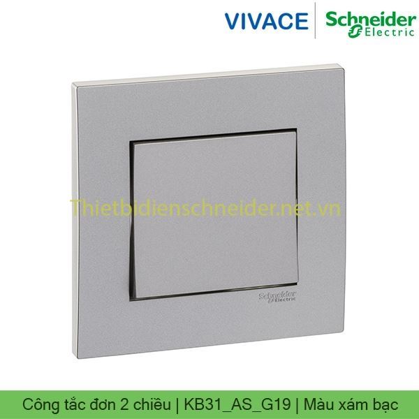 Công tắc đơn 2 chiều 16AX KB31_AS_G19 Vivace Schneider