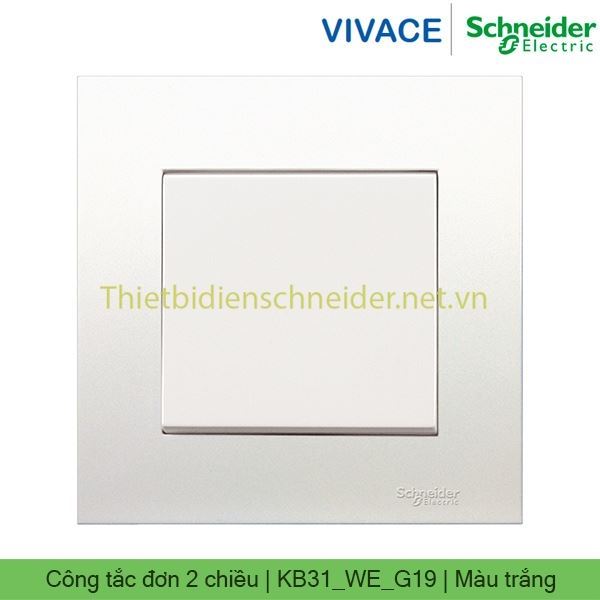 Công tắc đơn 2 chiều 16AX KB31_WE_G19 Vivace Schneider