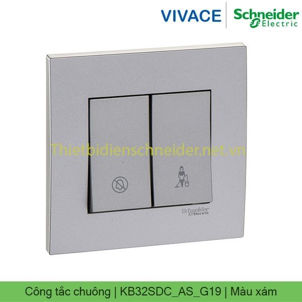 Công tắc không làm phiền, xin dọn phòng KB32SDC_AS_G19 Vivace Schneider