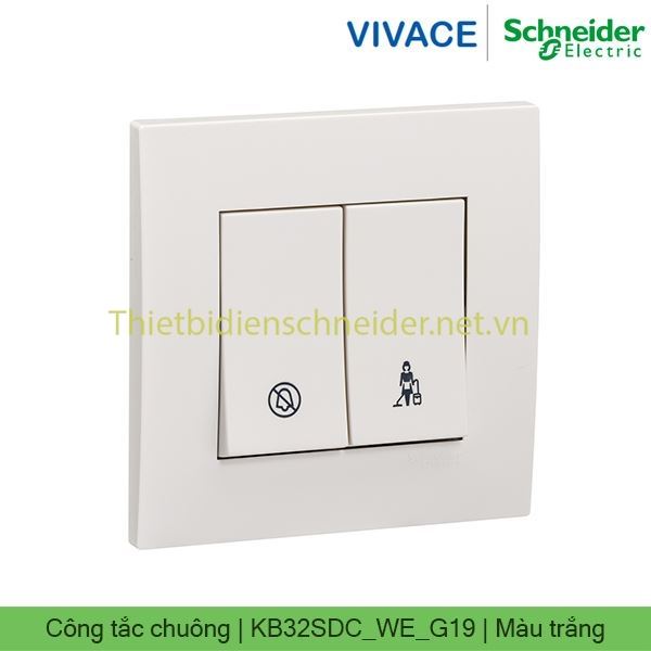 Công tắc không làm phiền, xin dọn phòng KB32SDC_WE_G19 Vivace Schneider