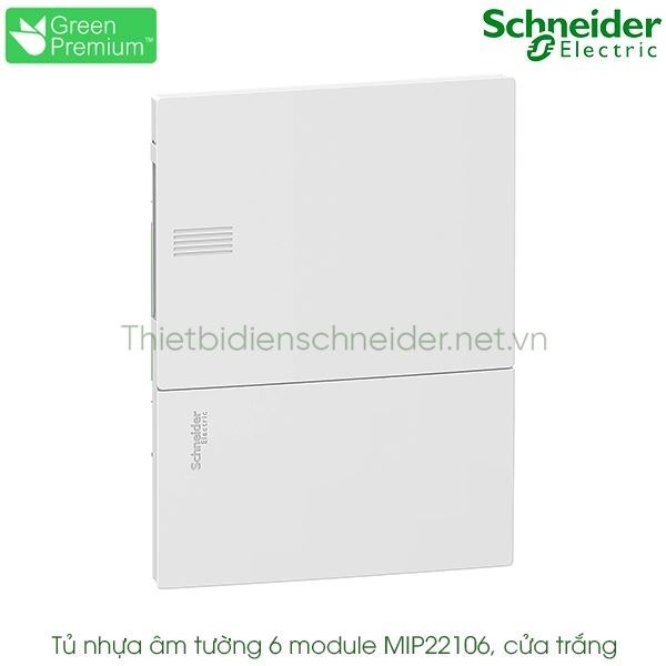 MIP22106 Schneider - Tủ điện nhựa âm tường 6 module Resi9 MP