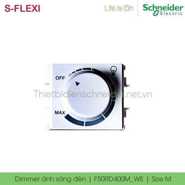 Công tắc điều chỉnh độ sáng F50RD400M_WE S-Flexi Schneider, size M