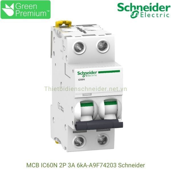 A9F74203 Schneider - Aptomat MCB Acti9 iC60N 2P 3A 6kA