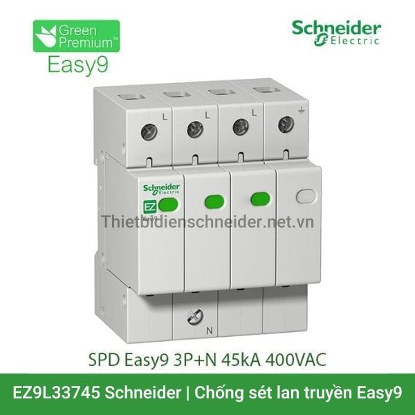 EZ9L33745 Schneider -  Chống sét lan truyền Easy9 SPD 3P+N 45kA 400V