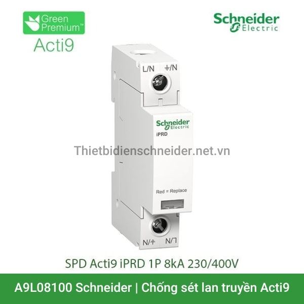 A9L08100 Schneider - Chống sét lan truyền Acti9 iPRD 1P 8kA 230/400V