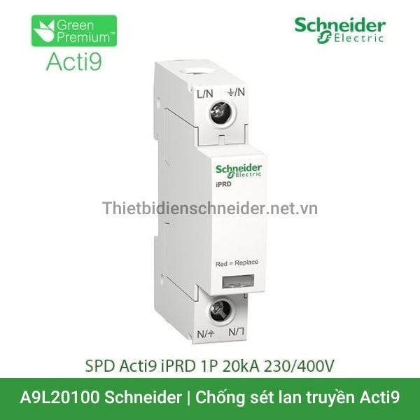 A9L20100 Schneider - Chống sét lan truyền Acti9 iPRD 1P 20kA 230/400V