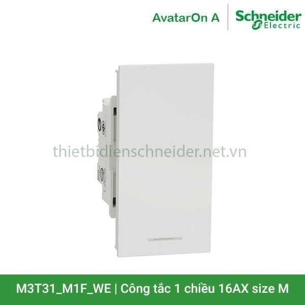 Công tắc 1 chiều 16AX, size M M3T31_M1F_WE AvatarOn A Schneider