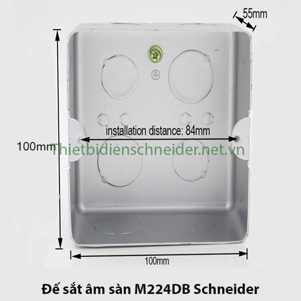 Đế sắt cho ổ âm sàn M224DB Schneider