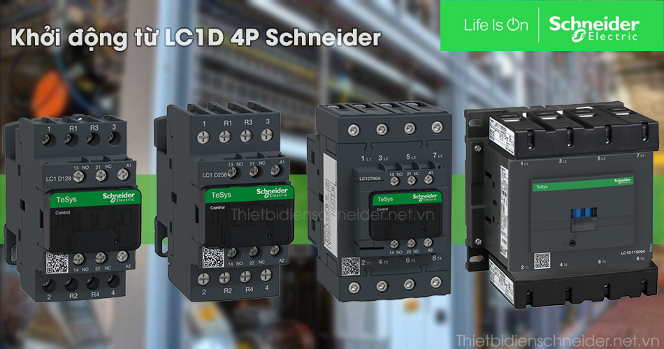Contactor - Khởi động từ Lc1d 4P Schneider