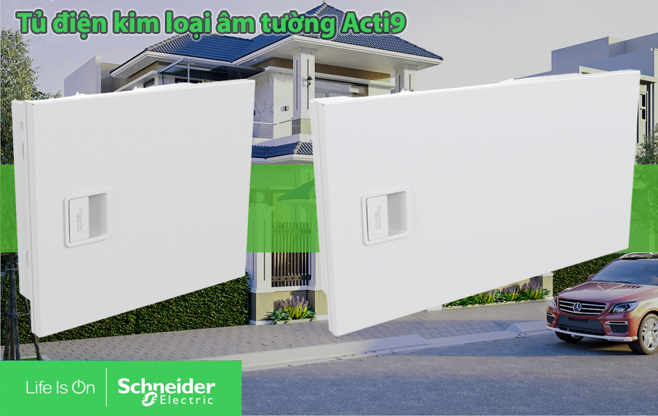 Tủ điện âm tường kim loại Acti9 Schneider