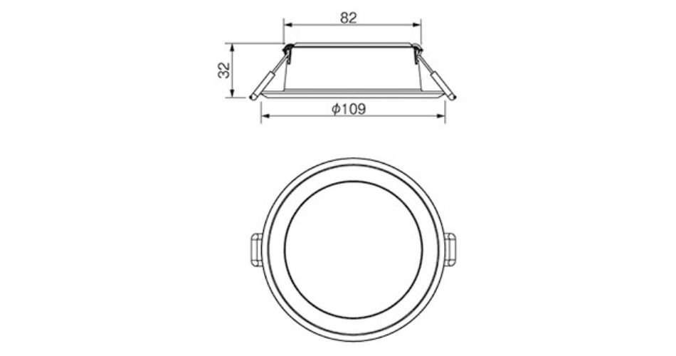 Kích thước đèn LED Downlight DN 2G