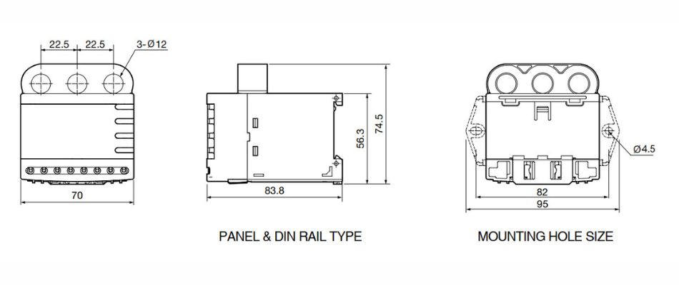 kích thước EOCR-3DM2