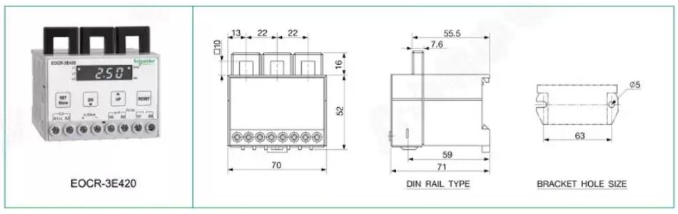 kích thước EOCR-3E420