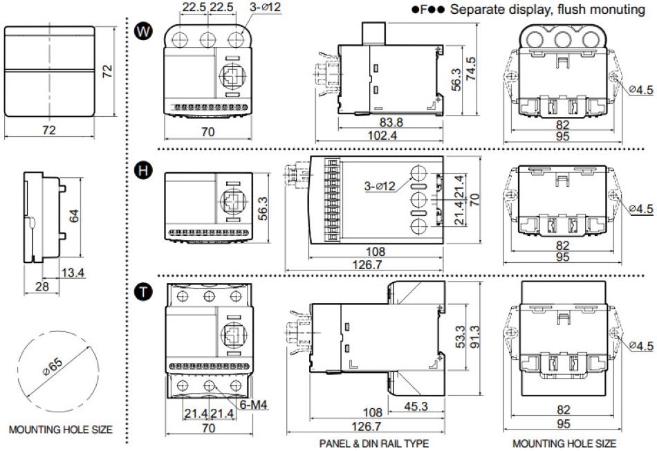 kích thước EOCR-IFMS