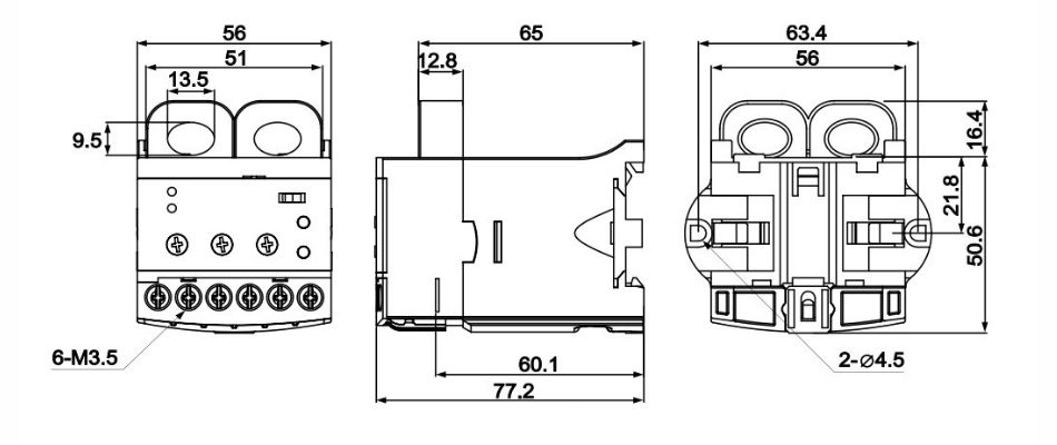 Kích thước EOCRSS Schneider