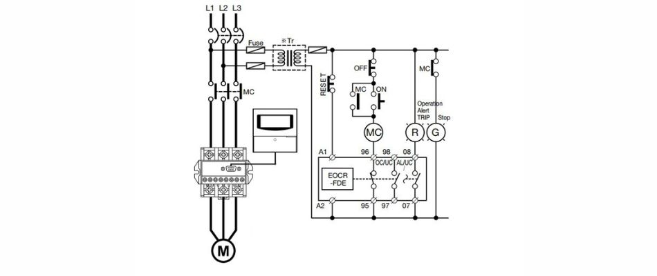 Sơ đồ đấu nối eocr-fde