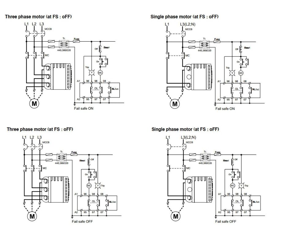 sơ đồ đấu nối EOCR-I3DM