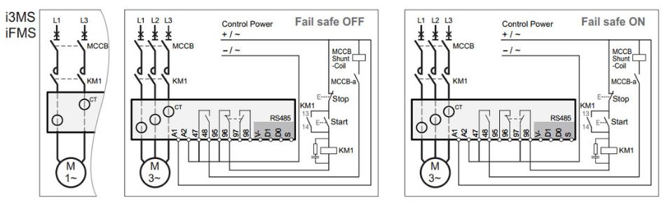 Sơ đồ đấu nối EOCR-I3MS