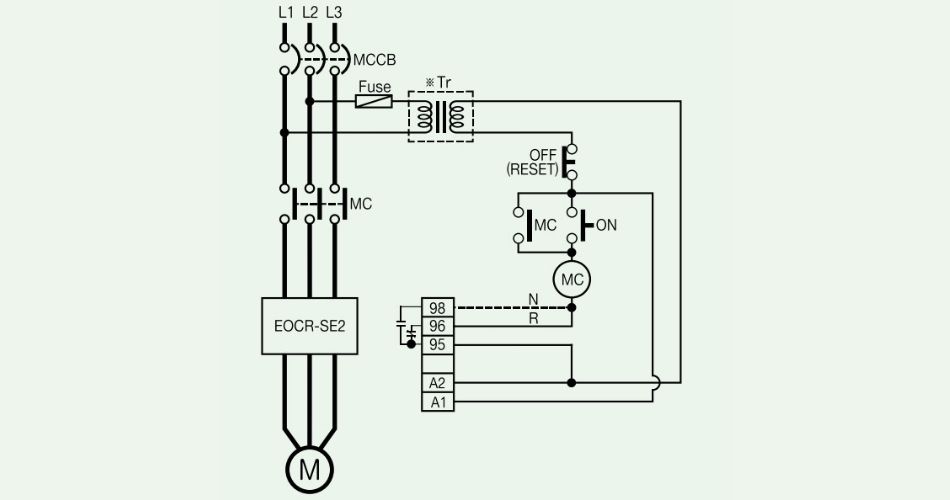 Sơ đồ đấu nối EOCR-SE2