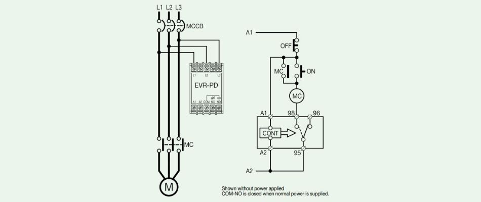 sơ đồ đấu nối EVR-PD440