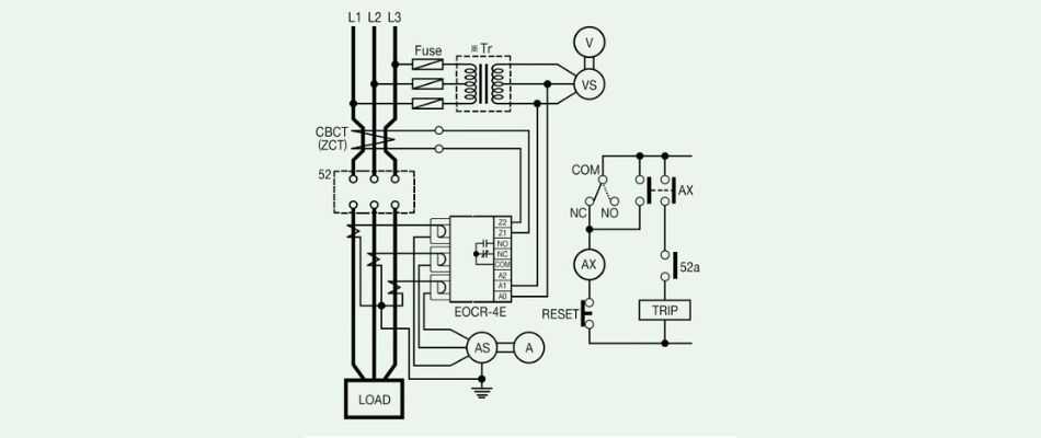 sơ đồ nối dây EOCR-4E