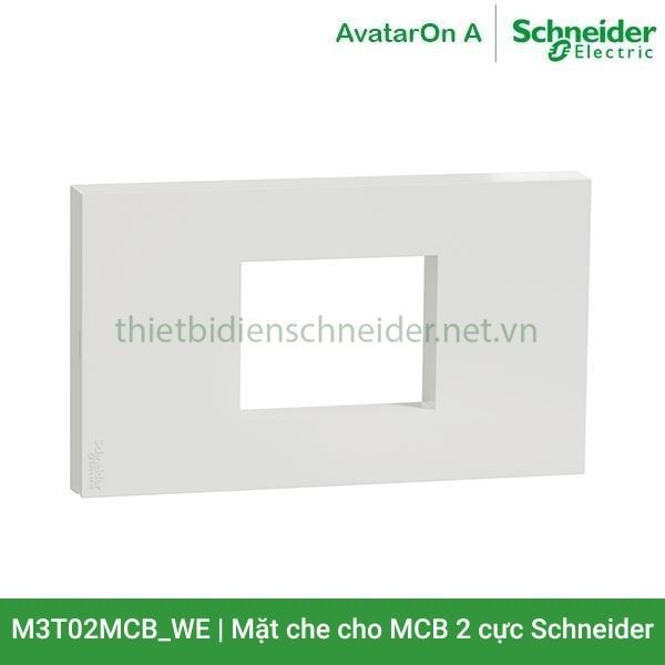 Mặt che cho MCB 2 cực M3T02MCB_WE AvatarOn A Schneider