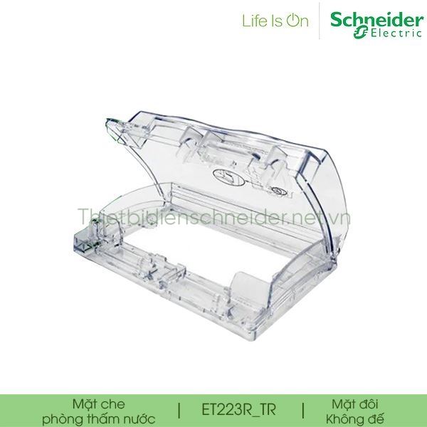 Mặt đôi che phòng thấm nước cho ổ cắm ET223R_TR Schneider, IP55