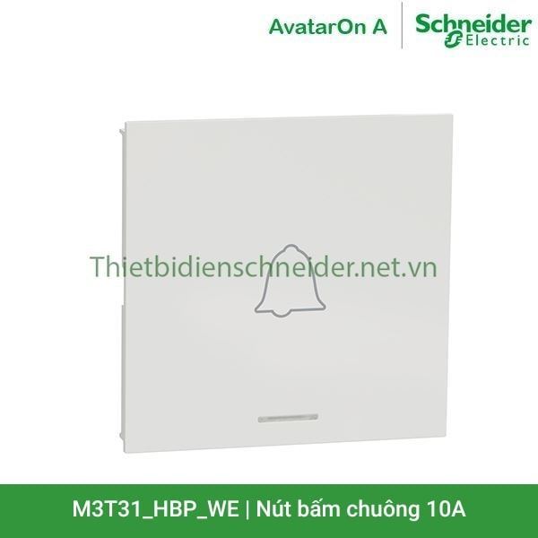 Nút nhấn chuông 10A M3T31_HBP_WE AvatarOn A Schneider