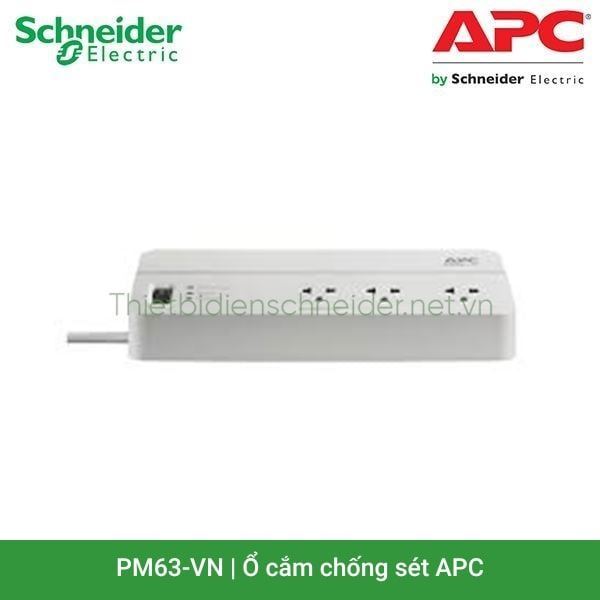 Ổ cắm chống sét 6 ổ cắm PM63-VN