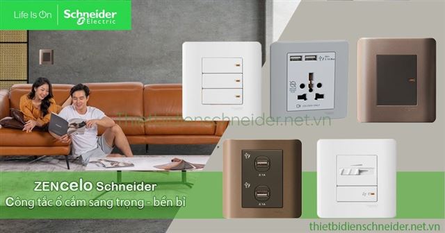 Bộ công tắc ba 1 chiều 16A E8433_1_SZ_G19 Zencelo Schneider