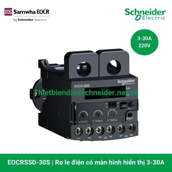 EOCRSSD-30S - Rơ le bảo vệ động cơ EOCR Schneider